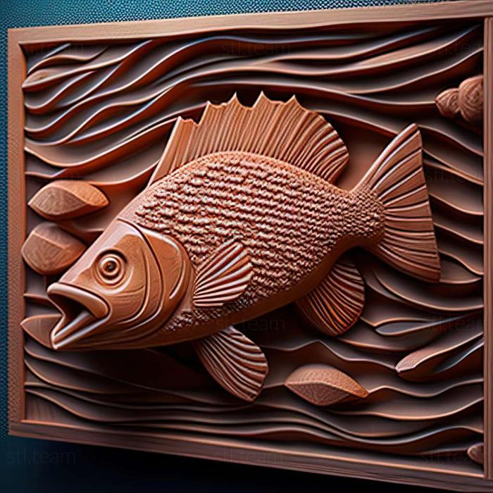 3D model Spot danio fish (STL)